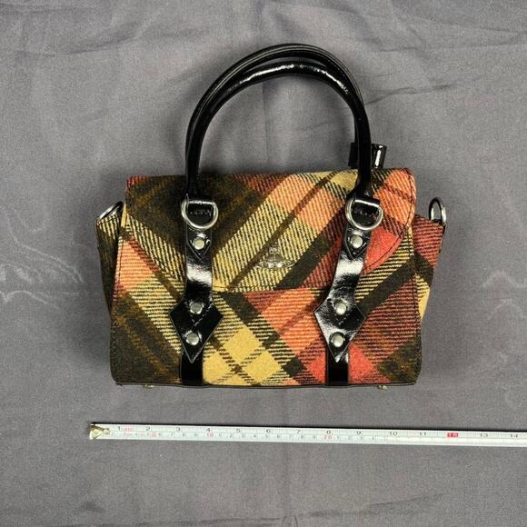 Vivienne Westwood Small Bettina Plaid Handbag - Picture 6 of 7